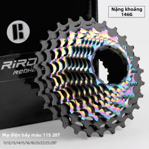 RiRD | Bộ Đĩa Đèn CNC Rỗng Nhẹ 7075 Nhôm Xe Đạp Đường Bộ 22 Tốc Độ 146g