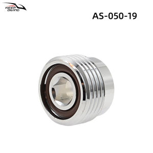1Pcs DIN to Yoke Adapter Scuba Tank Valve Converter Brass Chrome G5/8 Thread with FKM O-Ring Professional Diving Equipment