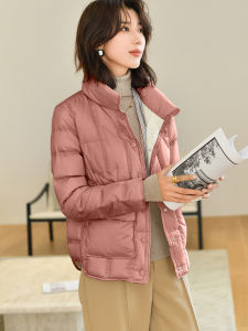 NVSHENJI | Lightweight Short Womens Down Jacket Fashionable Thin Design Winter Outerwear Korean Style Straight Cut Polyester Fiber