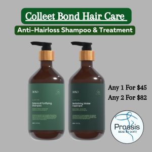 Colleet Bond Botanical Fortifying Shampoo (400ml) & Revitalize Water Treatment (400ml) With Argan Oil & For Hair Loss