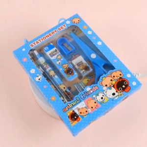[READY STOCK] 9 in 1 Kids Stationery Set School Student Birthday Present Gift Set Pencil Door Gift Hadiah Harijadi