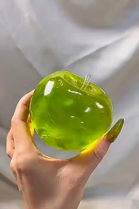 UNRAION Squishy Crystal Apple Shapeable Slow Rebound Stress Relieving Toy