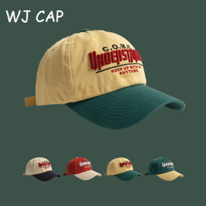 【WJ】ฤดูใบไม้ผลิและฤดูร้อนหัวขนาดใหญ่วงกลมหมวก duckbill ผู้ปกครองเด็กถักรัดปักถักรัดฝาเบสบอล