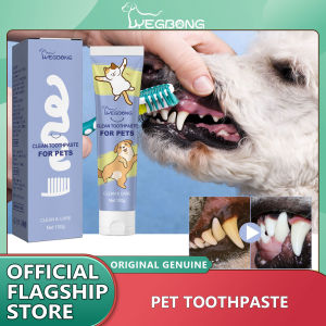 Yegbong Pet Toothpaste Toothbrush Fresh Breath Toothpaste Deodorant Tartar Plaque Cleaning Pet Oral Care Edible Toothpaste Pet Products New Pet Enzymatic Toothpaste For Pet Helps Reduce Tartar And Plaque Helps Reduce Tartar And Plaque Buildup Perros