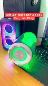 Loa Bluetooth PLUSE 6 Âm Thanh Công Suất Lớn Đèn Led RGB Theo Nhạc. Loa Pluse 6 Bass Sôi Động Pin Dung Lượng Cao
