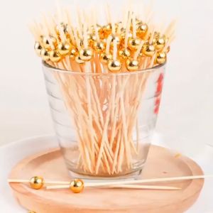 🔥Hutyet👍 90Pcs Barbecue Bamboo Sticks Disposable Self-Roasting Skewer Food Skewer Outdoor Camping Barbecue Sticks