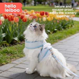 HELLOLEIBOO | Dây Dắt Mèo Không Gây Ngộp Điều Chỉnh Được