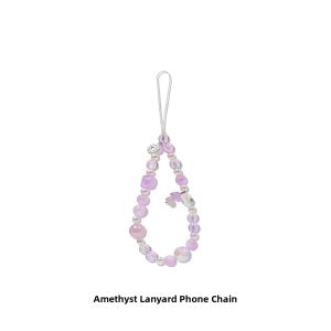 FUNNY RICH | Purple Crystal High-end Fashion Creative Mobile Phone Charm