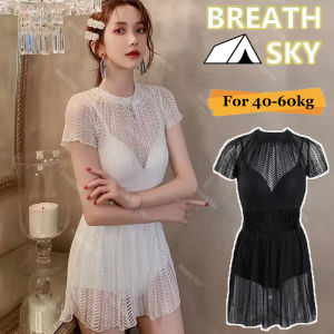 Swimwear Ladies Korea Lace Swimsuit Female Hot Spring Conservative Fairy One-piece Swimsuit New Fashion A Line Swim Dress