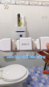 Móc treo chổi dán tường nhà tắm đa năng