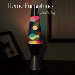 Colorful Lava Lamp Glow-in-the-Dark Jellyfish Lamp Bedroom Decorative Table Lamp Atmosphere Night Light Alloy Body Button Switch