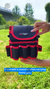 Electrician Tools Bag Waist Pouch Belt Storage Garden Tool Kits Waist Packs Oxford Cloth Waterproof Tool Waist Bag Tool Pouch Bag For Electrician Carpenter Farmer Construction Gardening 600d Oxford Electrician Toolkit