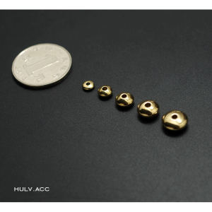 Pure Copper Abacus Beads Solid Copper Flat Beads Spacer Beads Washer DIY Rudraksha Accessories Prayer Beads Accessories