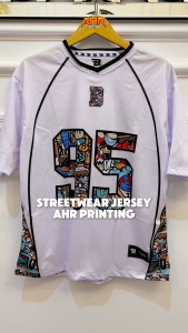 Jersey Vintaqe Oversize 95 Pria Wanita Milano Premium / Saint White 95 Jersey Streetwear Nfl Retro Box fit musik terbaru / jersey