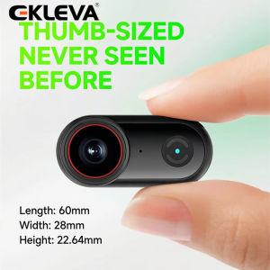 EKLEVA 4K Thumb Action Camera Wearable Mini Cam 1.47" Screen 4K30FPS/2K60FPS IP65 Waterproof Body Camera for Sports Cycling
