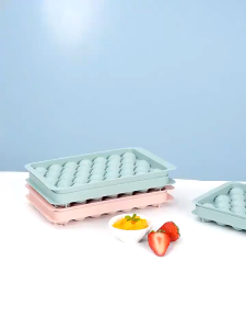 Cetakan Es Batu Silikon Multifungsi Warna-Warni 33 Sekat untuk Minuman & Dessert