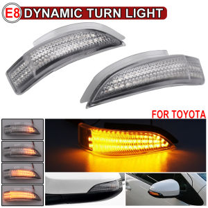 Dynamic LED Side Mirror Turn Signal Indicator Light For Toyota Corolla Camry Prius Vios Yaris Venza Avalon Altis 2014-2017