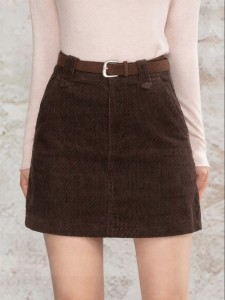 loveheynew | Chân Váy Cao Waist Vintage Chất Liệu Corduroy