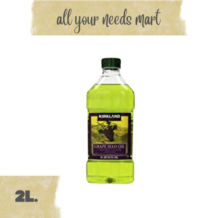 KirKLand Signature • Grape Seed oil • 2L Lazada PH