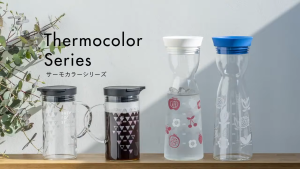 HARIO 1000ml Water Jug Thermo Colour Pitcher Bottle - Changes Colour When Cooled [Model: WJT-10]