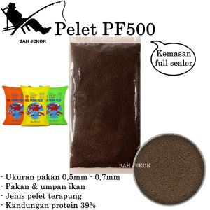 Pelet PF500: Pakan Ikan Hias Kecil, Cupang, Koi, Guppy, & Kura Kura