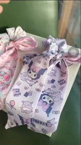 Sanrio Hair Tie Cute Ribbon Hair Accessories Women Sanrio Pengikat Rambut Comel Aksesori Rambut Wanita Kanak-Kanak