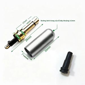 Mạ Vàng 3.5mm Stereo Nam Cắm Tai Nghe 2 Cực Bộ Chuyển Đổi Âm Thanh Loa Hifi Tai Nghe Jack Aux Hàn Dây Kết Nối