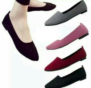 RAFFLESIA SHOES FLATSHOES CEWEK POLOS BL01