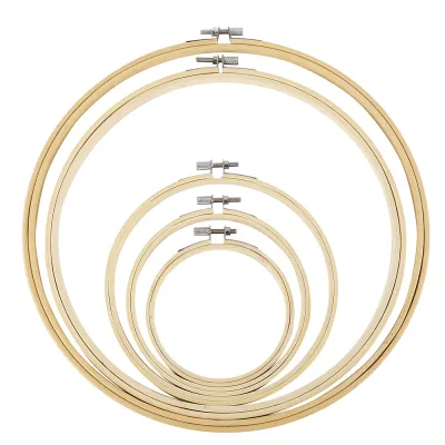 5pcs Embroidery Hoops Frame 13-30cm Wooden Embroidery Hoop Rings Circle Embroidery Loops For DIY Cross Stitch Needle Craft Tool
