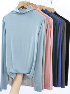 Modal Base Layer Shirt Half High Collar Long Sleeve Womens Style Slim Fit Inner Wear T-Shirt Casual Comfortable Knitted Top