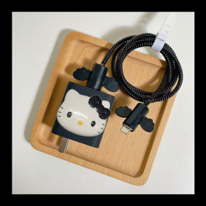 HUA WEI Charger Cover Cute Cartoon KT Cat /Soft Silica gel  Charger Cover Compatible for 40W/66W nova10/mate30/mate30pro/p30pro/mate20pro/P40pro [cchoice]