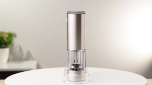 Máy Xay Tiêu Điện Tự Động Sạc USB Điều Chỉnh Độ Thô Bằng Thép Không Gỉ Dùng Cho Muối Và Tiêu Trong Nhà Bếp