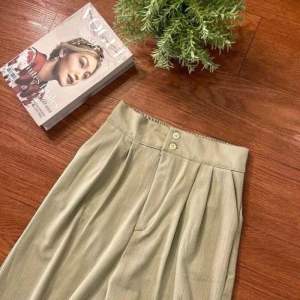 Loose Pants Jennie Knit Highwaist Celana Kulot Wanita Kancing 2 Resleting Panjang Karet