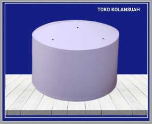 kolansuah peci putih polos tinggi 12-15cm