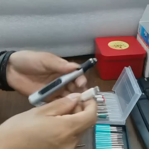 VOTO Set Lengkap Bor Listrik Mini Tanpa Kabel + 120 PCS mata Grinder Polishing Alat Ukir 18000 RPM