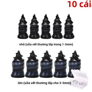 Bộ Sửa Chữa Lốp Xe Không Săm Đa Năng 70-10 Món Dành Cho Ô Tô Xe Máy Xe Tay Ga - Bộ Dụng Cụ Sửa Chữa Lốp Không Săm Không Cần Keo Với Đinh Cao Su