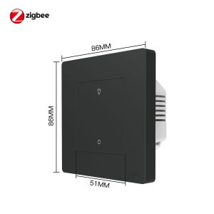 MOES | MOES Star Ring Series ZigBee Smart Dimmer Switch for Light Dimming Smart Life APP Work with Alexa Google Home Dimmable 1-3Gang