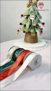 1 ROLL Pita Natal 25cm - Ribbon Premium Christmas PS110