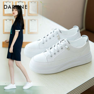 Daphne Womens Casual Shoes 2025 New Style Thick Bottom White Sneakers Versatile Spring Autumn Casual Fashion Low Top