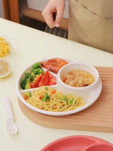 Calorie Deficit Plate Microwavable Safe Diet Plate Food Portion Plate Dinner Breakfast Plate Divided