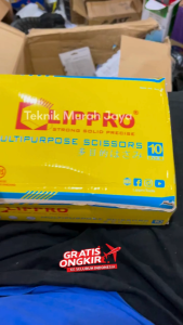 LIPPRO 241-20 Gunting Korea 7.5" Scissors Gunting Dahan Serbaguna Seng Kain Kertas Kardus Ranting