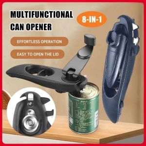 8-in-1 Can Opener Simple Stainless Steel Bottle Opener Multifunctional Opener Kitchen Supplies