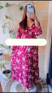 DASTER GAMIS BUNGA PANJANG 130 CM