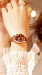 REBIRTH Jam Tangan Wanita Tahan Air Tali Kulit Terbaru Retro Fashion Kekinian Jam Tangan Cewek