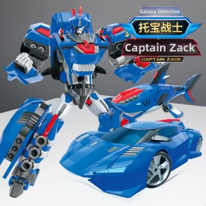 AULDEY | Toypal Warrior Galaxy Detective Shark Brother Dragontoy Children Boys Transforming Robot Toy Auldey Brand Playtime Fun