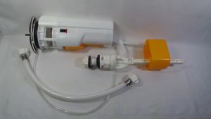 Bộ xả bồn cầu liền 1 khối 2 nút nhấn thân cao 21cm