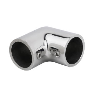 Alastin | 90° Elbow Pipe Handrail Fitting 316 Stainless Steel 2-Way 22/25/30/32mm Tube Connector Pipe Components Boat Hardware