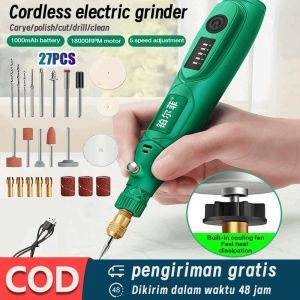 Bor Mini 27PCS Mini Drill Electric Engraver Grinder 12V DC