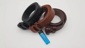 Dây lưng nam không mặt DNKK-001 | Dây nịt da bò dập vân cá sấu | Bảo hành 12 tháng