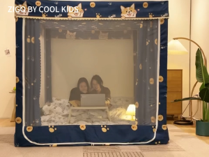 【Extra Large Space】Mosquito Net With blackout Curtains Double/Family/King Breathable Baby Fall Prevention Protecting